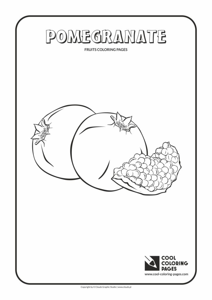 Cool Coloring Pages Pomegranate coloring page - Cool Coloring Pages