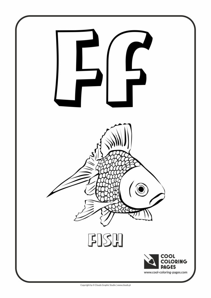 Cool Coloring Pages Letter F Coloring Alphabet Cool Coloring Pages 