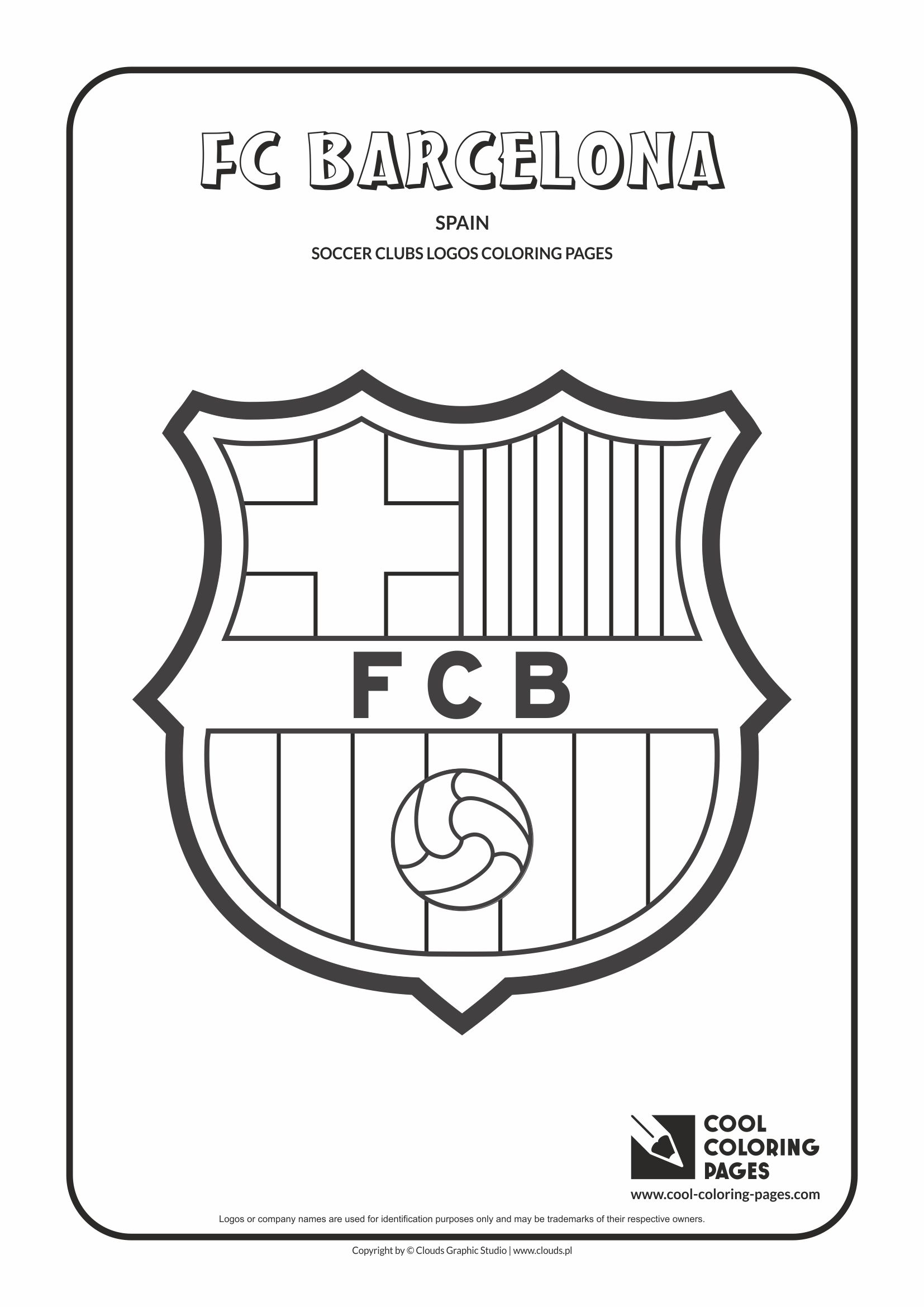 Cool Coloring Pages Soccer clubs logos Cool Coloring