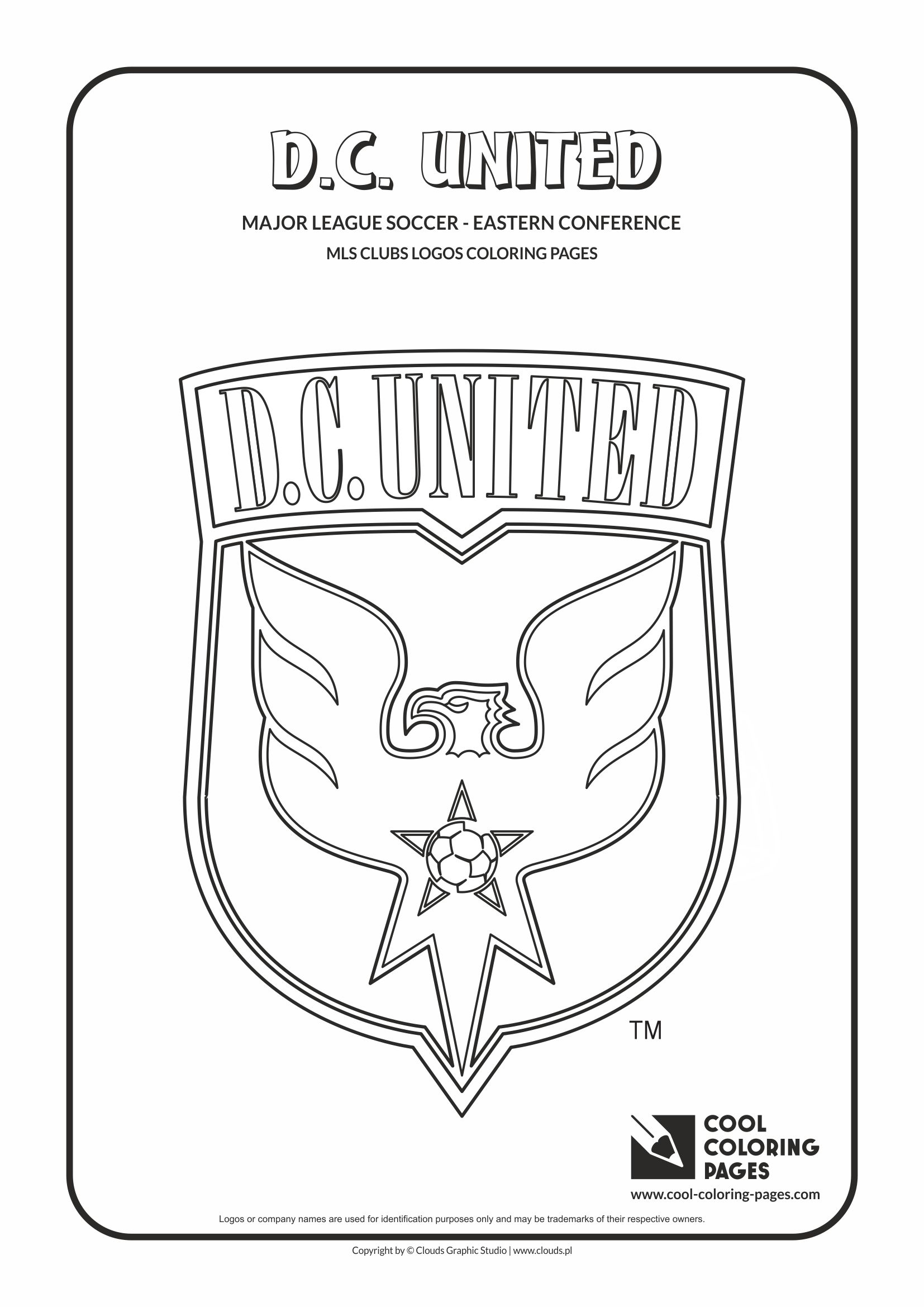 Mls Soccer Clubs Logos Coloring Pages Cool Major League Eastern