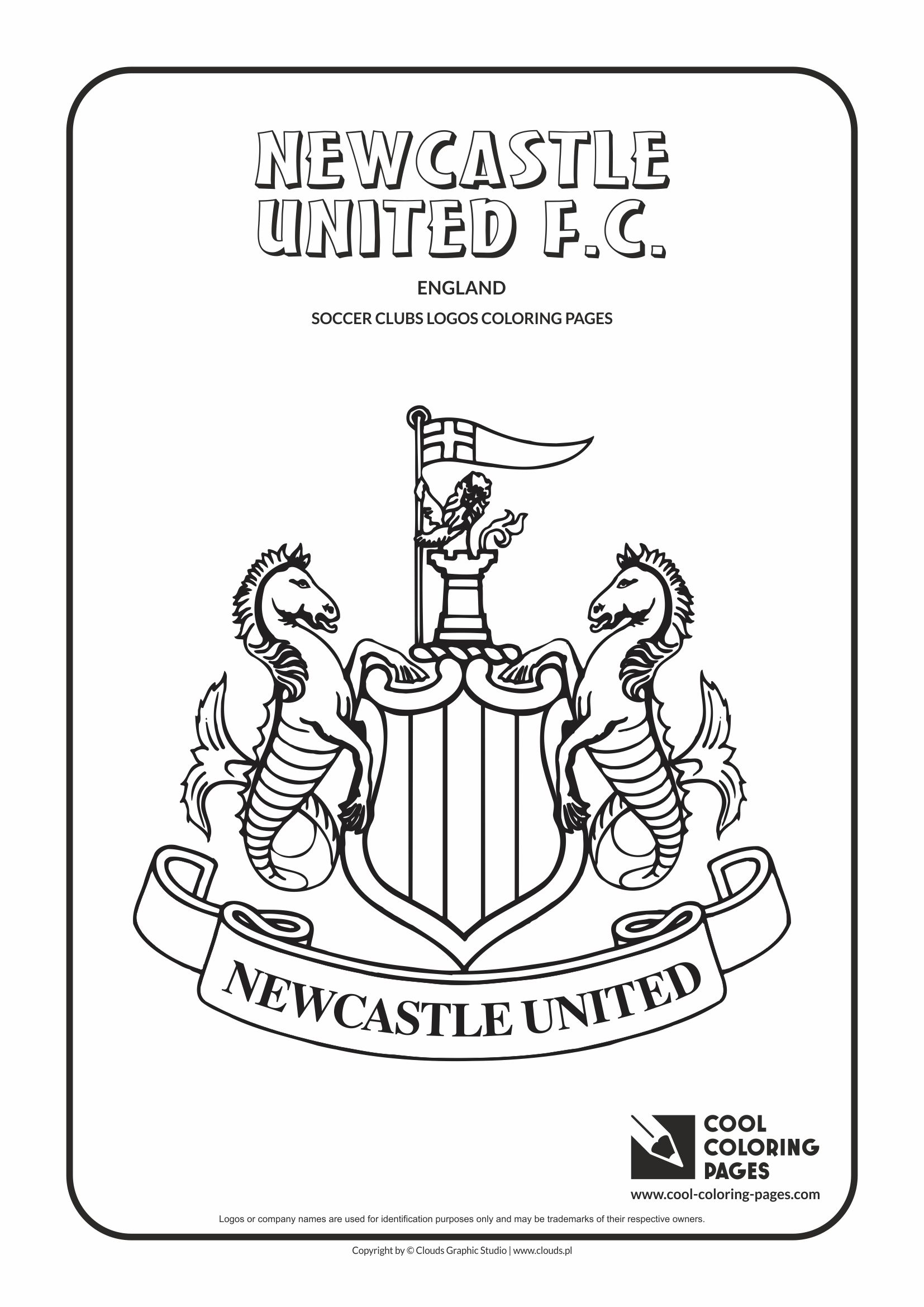 Cool Coloring Pages Newcastle United F.C. logo coloring page - Cool
