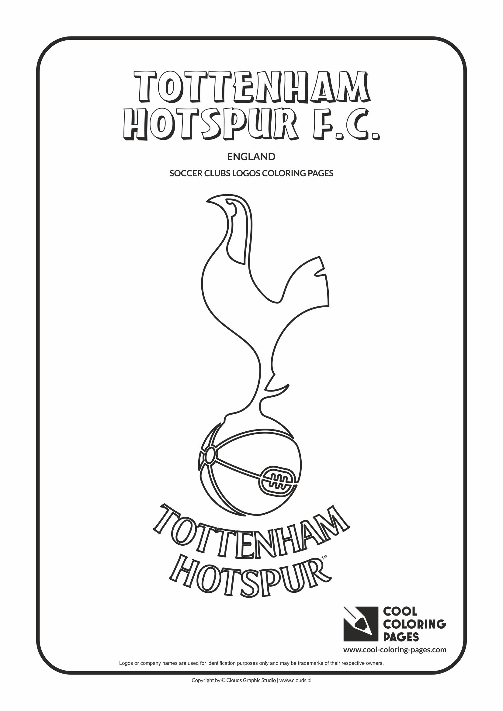 Cool Coloring Pages Tottenham Hotspur F.C. logo coloring page - Cool