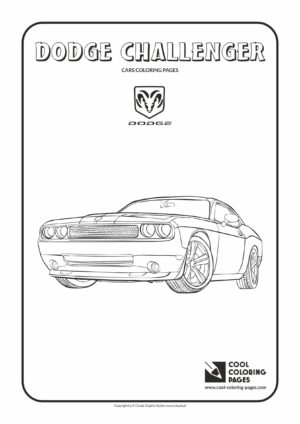 Cool Coloring Pages - Vehicles / Dodge Challenger / Coloring page with Dodge Challenger