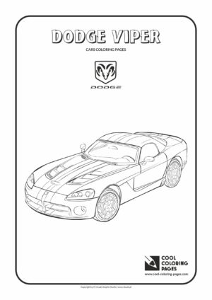 Cool Coloring Pages - Vehicles / Dodge Viper / Coloring page with Dodge Viper