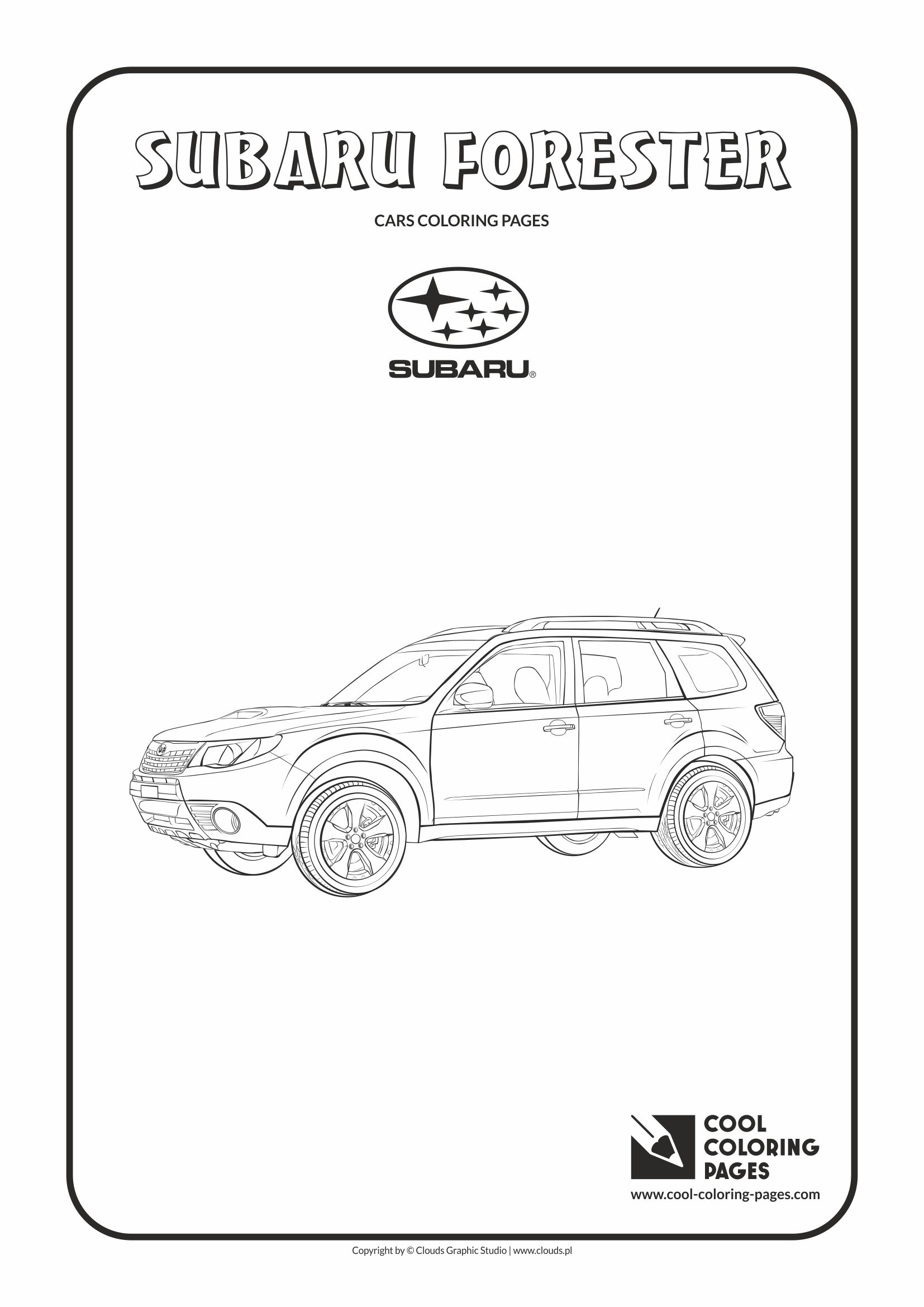 Subaru wrx sti coloring pages