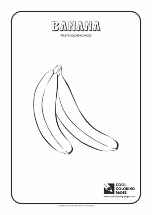 Cool Coloring Pages - Plants / Banana / Coloring page with banana