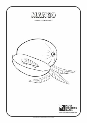 Cool Coloring Pages - Plants / Mango / Coloring page with mango