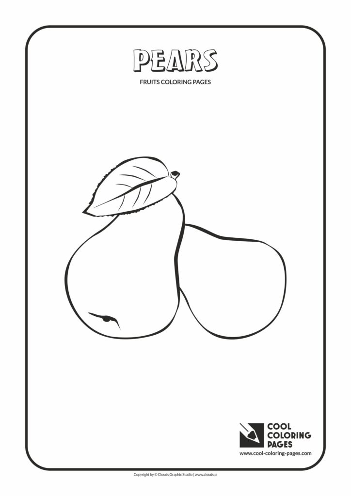 Download Cool Coloring Pages Pears coloring page - Cool Coloring Pages | Free educational coloring pages ...