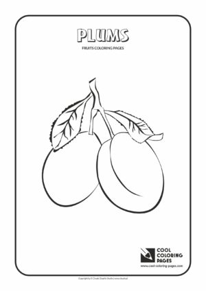 Cool Coloring Pages - Plants / Plums / Coloring page with plums