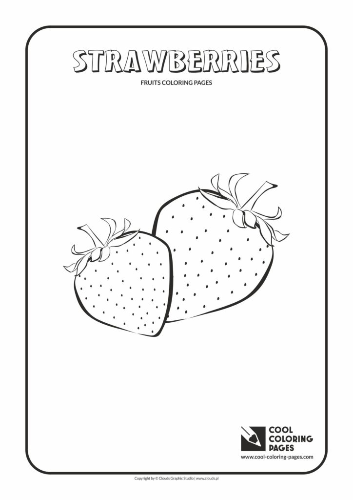 Cool Coloring Pages Strawberries coloring page - Cool Coloring Pages