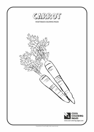 Cool Coloring Pages - Plants / Carrot / Coloring page with carrot