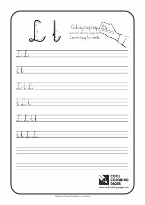 Cool Coloring Pages Letter L - Calligraphy for kids - Cool Coloring ...