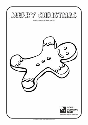 Cool Coloring Pages - Holidays / Gingerbread man / Coloring page with Gingerbread man