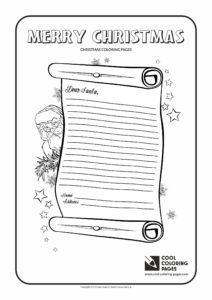 Cool Coloring Pages Letter to Santa Claus no 2 coloring page - Cool ...