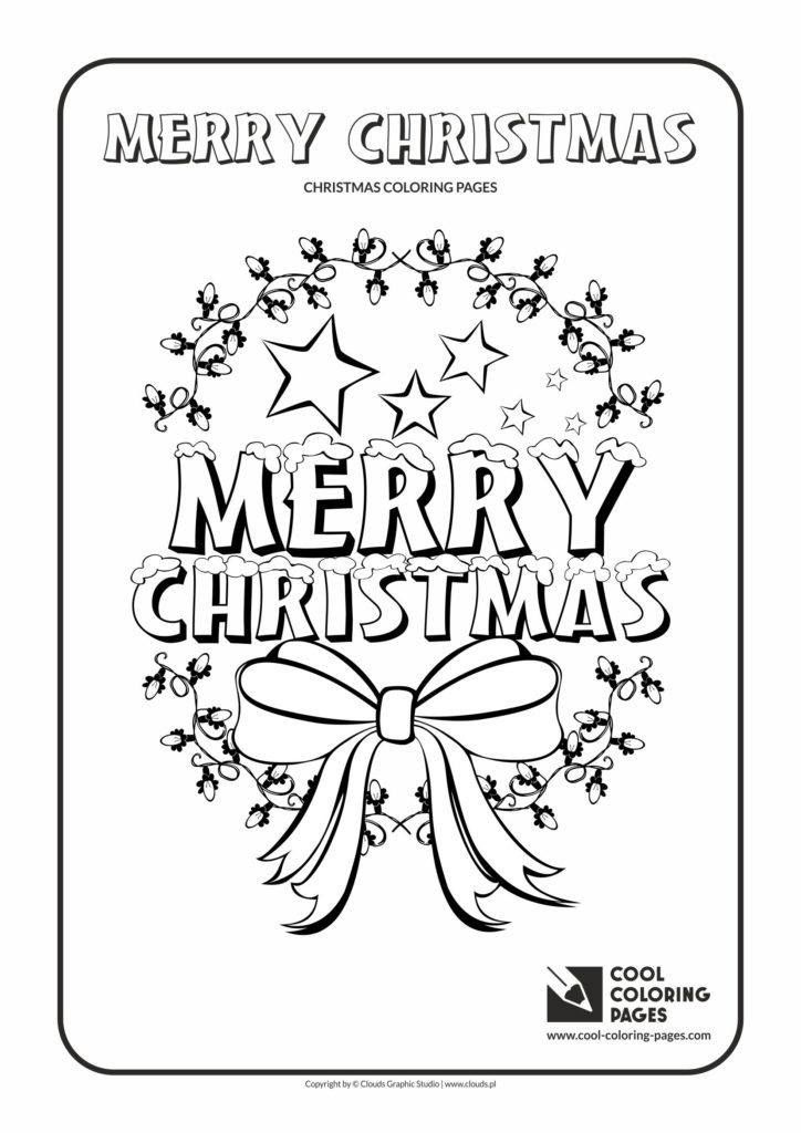 Cool Coloring Pages Merry Christmas no 2 coloring page - Cool Coloring ...