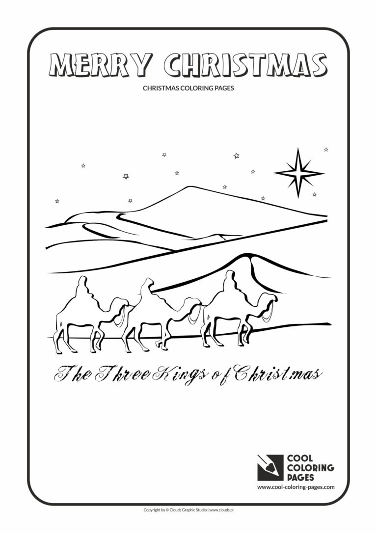 Cool Coloring Pages Three Kings of Christmas coloring page - Cool