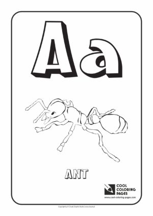 Cool Coloring Pages - Alphabet / Letter A / Coloring page with letter A