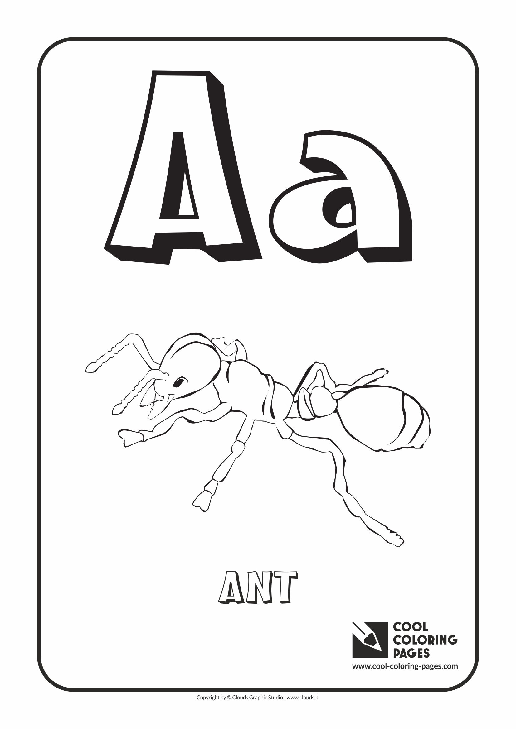 Cool Coloring Pages Alphabet coloring pages - Cool Coloring Pages