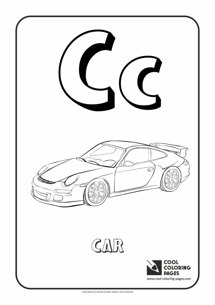 Cool Coloring Pages Letter C - Coloring Alphabet - Cool ...