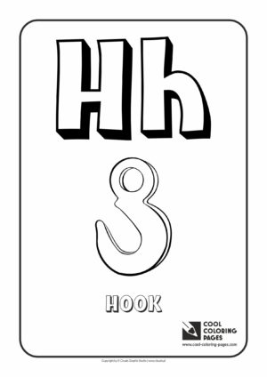 Cool Coloring Pages - Alphabet / Letter H / Coloring page with letter H