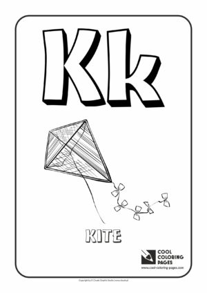 Cool Coloring Pages - Alphabet / Letter K / Coloring page with letter K