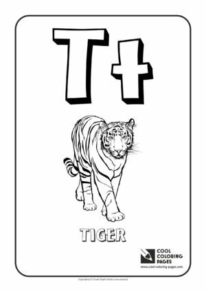 Cool Coloring Pages - Alphabet / Letter T / Coloring page with letter T