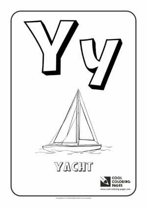 Cool Coloring Pages - Alphabet / Letter Y / Coloring page with letter Y