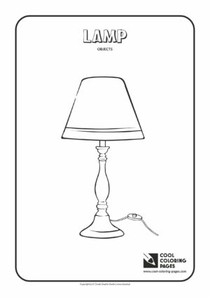 Cool Coloring Pages - Coloring objects / Lamp