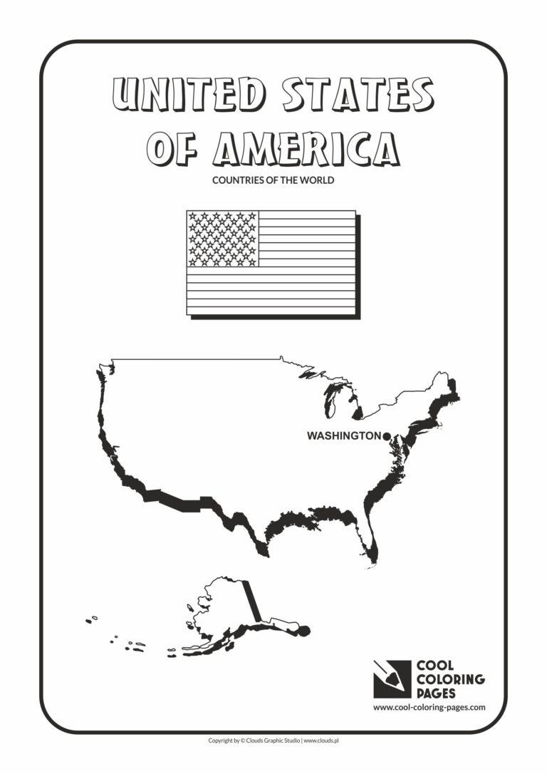 Cool Coloring Pages USA - Countries of the world - Cool Coloring Pages ...