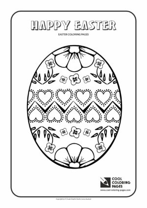 Cool Coloring Pages - Holidays / Easter egg no 4 / Coloring page with Easter egg no 4