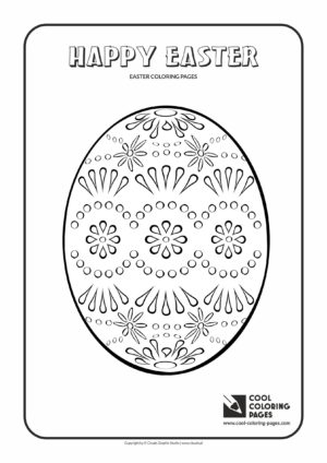 Cool Coloring Pages - Holidays / Easter egg no 5 / Coloring page with Easter egg no 5