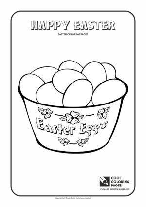 Cool Coloring Pages - Holidays / Easter eggs no 1 / Coloring page with Easter eggs no 1