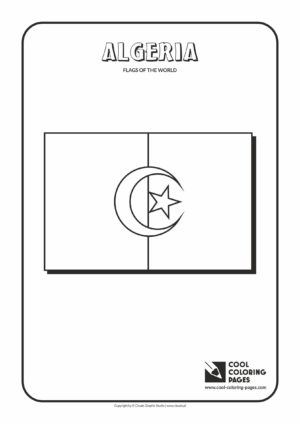 Cool Coloring Pages - Flags of the world / Algeria flag