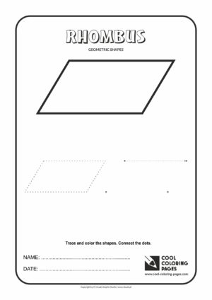 Cool Coloring Pages - Geometric shapes / Rhombus