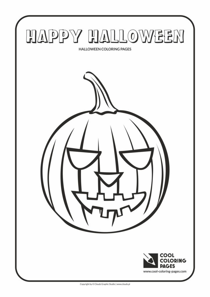 Cool Coloring Pages - Holidays / Halloween pumpkin no 2 / Coloring page with Halloween pumpkin no 2