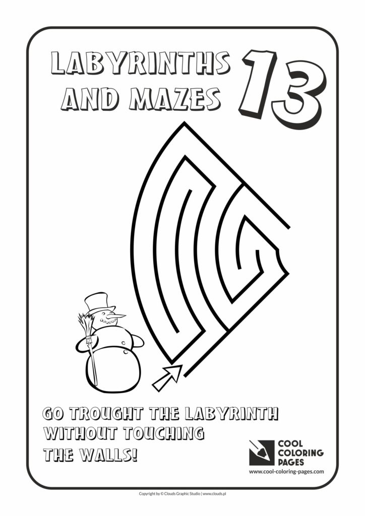 Cool Coloring Pages - Labyrinths and mazes / Maze no 13