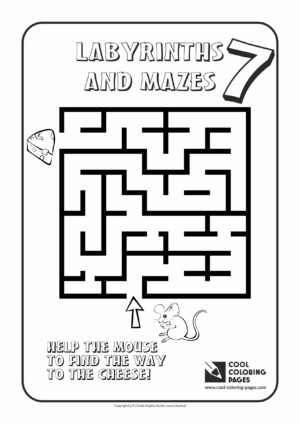 Cool Coloring Pages - Labyrinths and mazes / Maze no 7