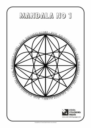 Cool Coloring Pages - Mandalas / Mandala no 1