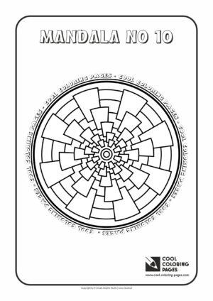 Cool Coloring Pages - Mandalas / Mandala no 10