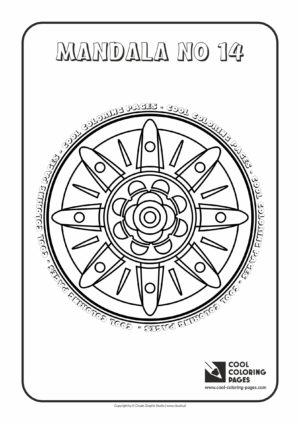 Cool Coloring Pages - Mandalas / Mandala no 14