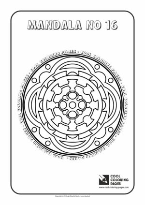 Cool Coloring Pages - Mandalas / Mandala no 16