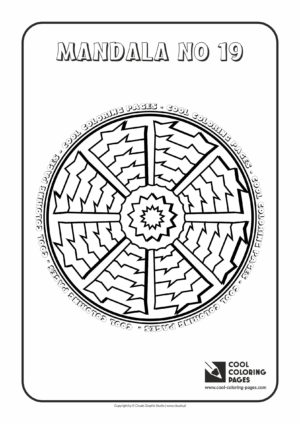 Cool Coloring Pages - Mandalas / Mandala no 19