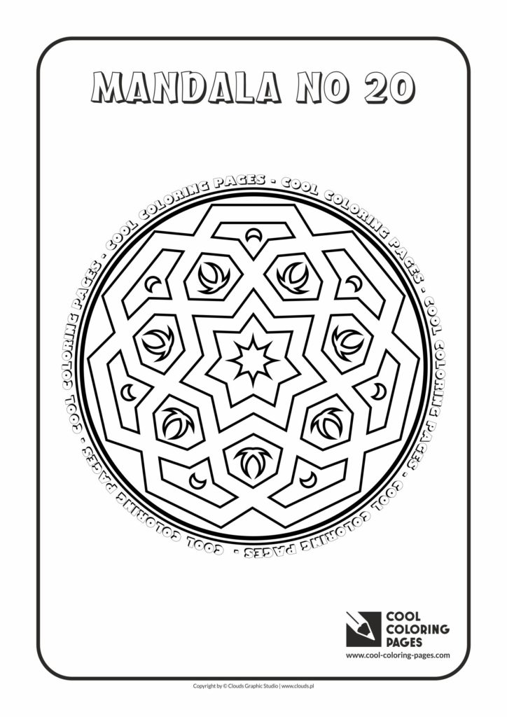 Cool Coloring Pages - Mandalas / Mandala no 20