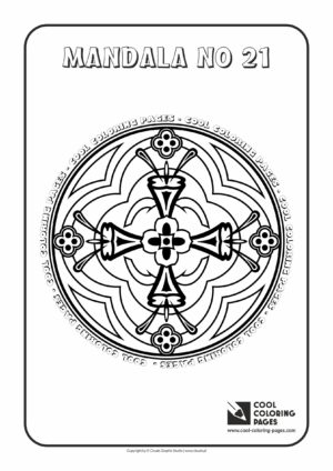 Cool Coloring Pages - Mandalas / Mandala no 21