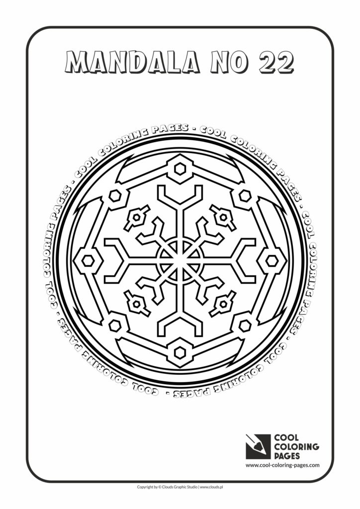 Cool Coloring Pages - Mandalas / Mandala no 22