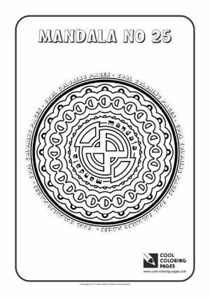 Cool Coloring Pages - Mandalas / Mandala no 25