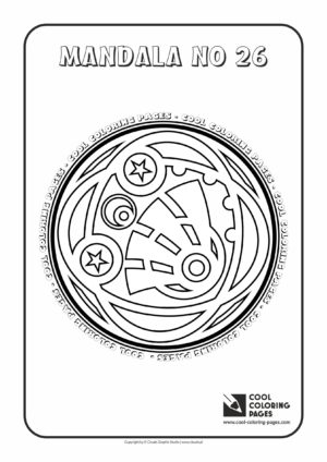 Cool Coloring Pages - Mandalas / Mandala no 26