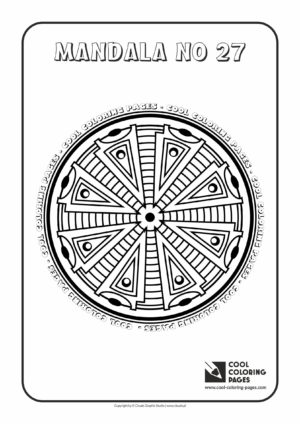 Cool Coloring Pages - Mandalas / Mandala no 27