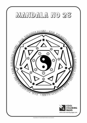 Cool Coloring Pages - Mandalas / Mandala no 28