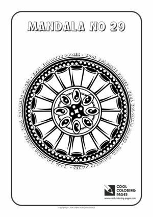 Cool Coloring Pages - Mandalas / Mandala no 29